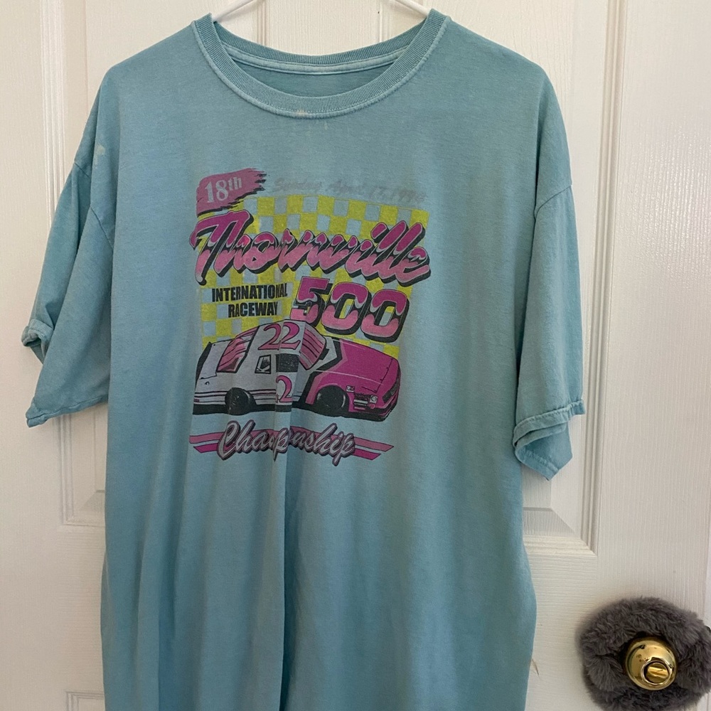 Blue LA Graphic Race Car Tee